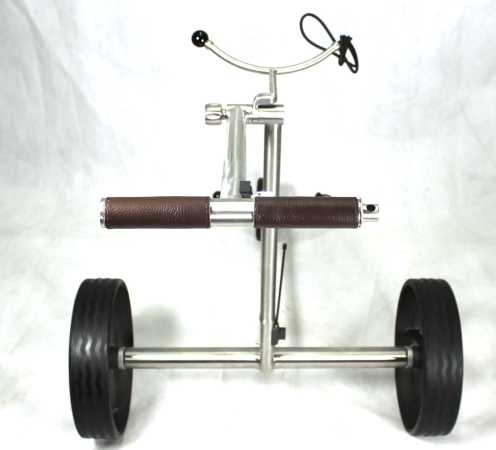 Kingfisher® K2, Golftrolley elektrisch und schnell-klappbar, Bedienung durch Drehregler, 42mm High-Tech-Antriebe "Made in Germany", Bergabfahrbremse